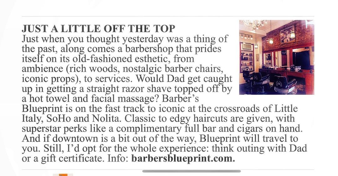 haircut Archives · Barber's Blueprint NYC 181 Mulberry St, 10012
